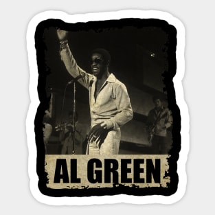 Al Green - RETRO BLACKWHITE Sticker